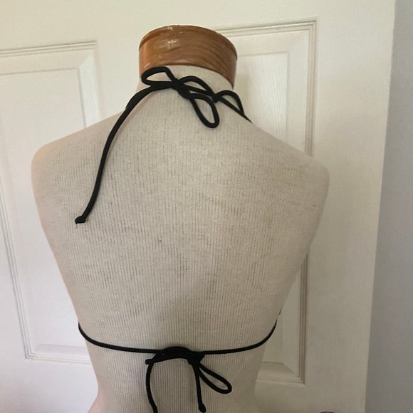 Victoria's Secret black large bikini top - Picture 3 of 4